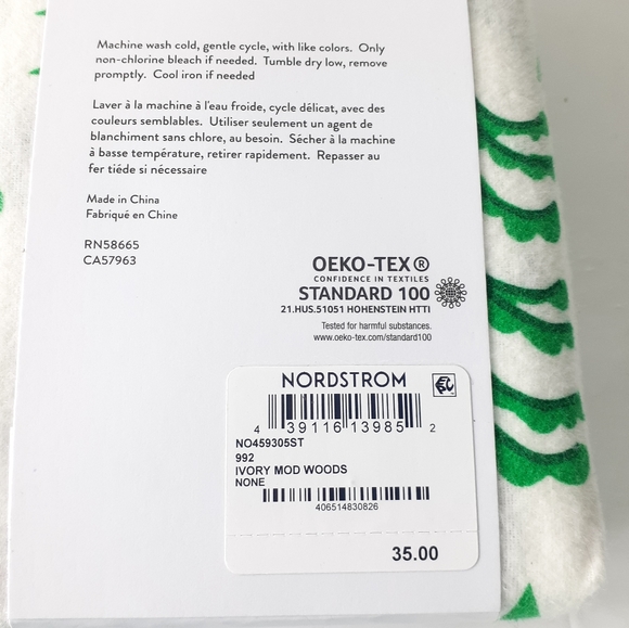 Nordstrom Flannel Print Christmas Tree Pillowcase Set Bundle Standard Size NWT - Picture 3 of 3